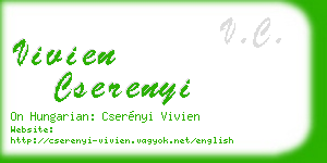 vivien cserenyi business card